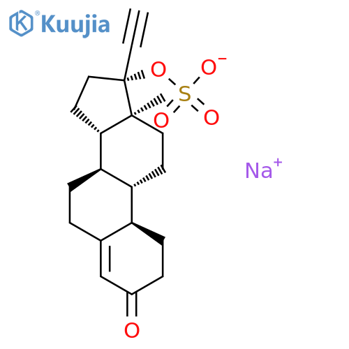 Norethindrone sulfate sodium salt structure
