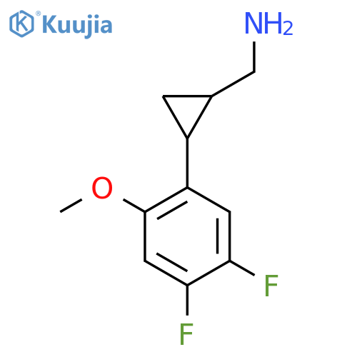 2-(4,5-difluoro-2-methoxyphenyl)cyclopropylmethanamine structure