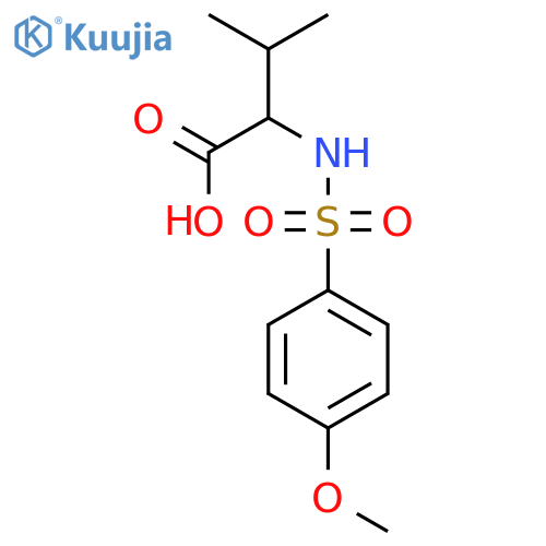 2-(4-Methoxybenzenesulfonamido)-3-methylbutanoic Acid structure