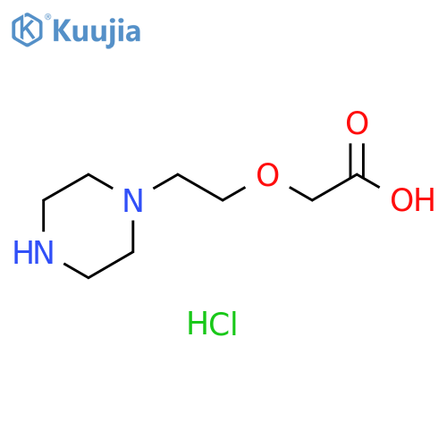 2-(1-Piperazinyl)ethoxy-acetic Acid Dihydrochloride structure