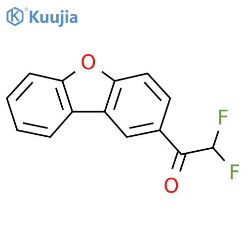 1-(2-DibenZofuranyl)-2,2-difluoroethanone structure