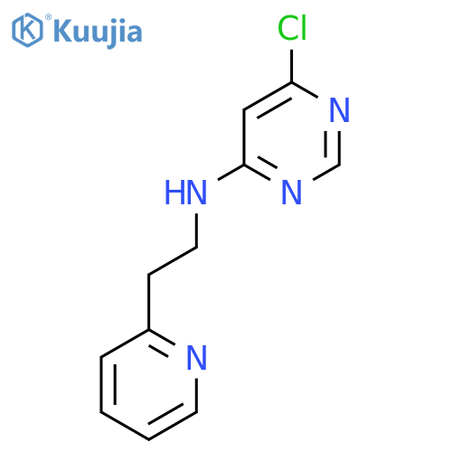 6-chloro-N-[2-(pyridin-2-yl)ethyl]pyrimidin-4-amine structure