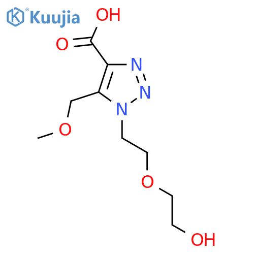 1-2-(2-hydroxyethoxy)ethyl-5-(methoxymethyl)-1H-1,2,3-triazole-4-carboxylic acid structure
