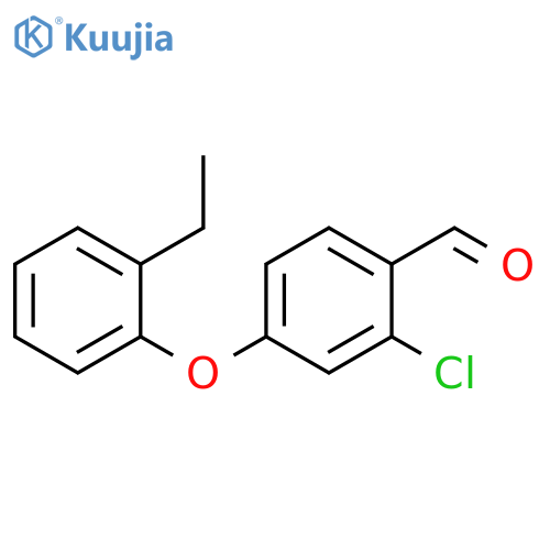2-chloro-4-(2-ethylphenoxy)benzaldehyde structure