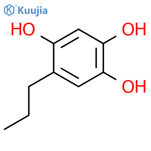 1,2,4-Benzenetriol, 5-propyl- structure