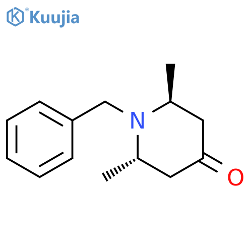 rac-(2R,6R)-1-benzyl-2,6-dimethylpiperidin-4-one structure