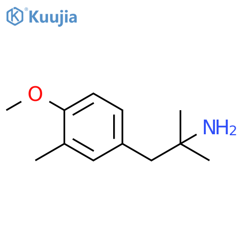 1-(4-methoxy-3-methylphenyl)-2-methylpropan-2-amine structure