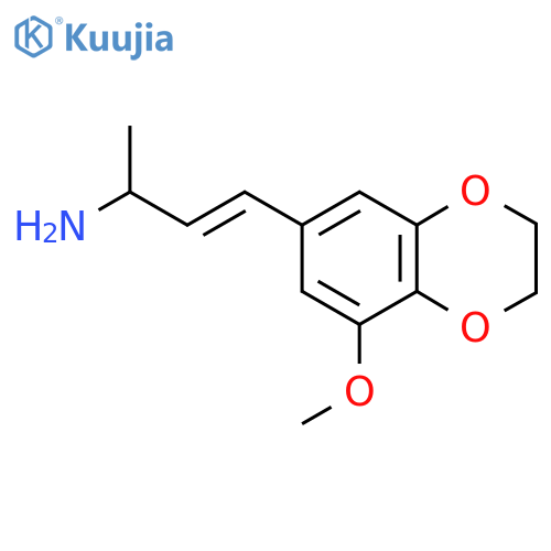 4-(8-methoxy-2,3-dihydro-1,4-benzodioxin-6-yl)but-3-en-2-amine structure