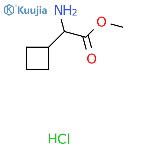 Methyl 2-amino-2-cyclobutylacetate hydrochloride structure
