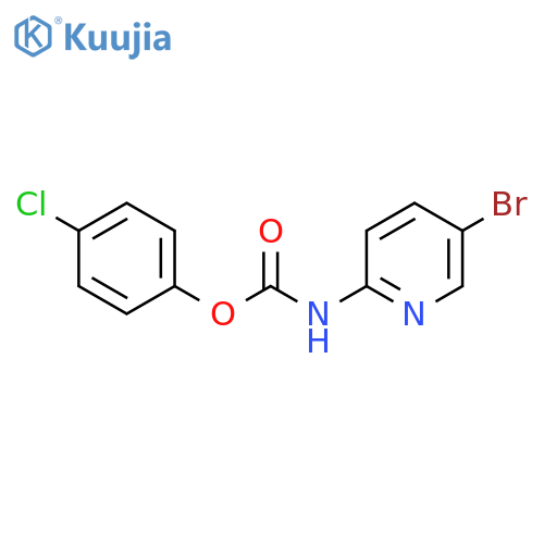 (4-Chlorophenyl) N-(5-bromopyridin-2-yl)carbamate structure