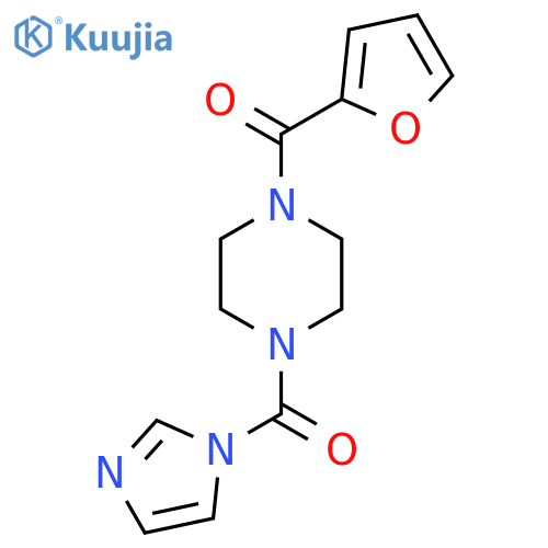 Methanone, [4-(2-furanylcarbonyl)-1-piperazinyl]-1H-imidazol-1-yl- structure