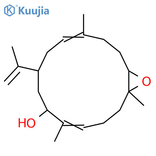 3,7,11,15-Cembratetraen-13-ol; (1R,3E,7E,11E,13R)-form, 7S,8S-Epoxide structure