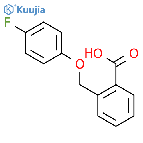 Benzoic acid, 2-[(4-fluorophenoxy)methyl]- structure