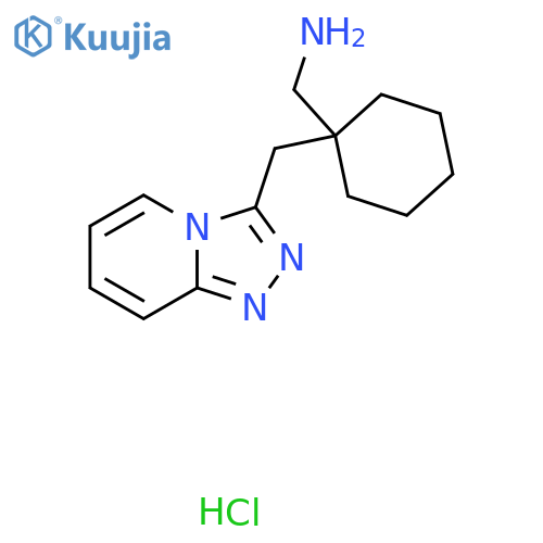 {1-(1,2,4Triazolo4,3-apyridin-3-ylmethyl)cyclohexylmethyl}amine hydrochloride structure