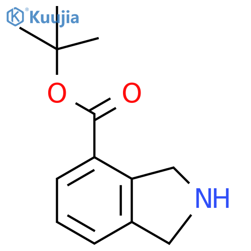 2,3-Dihydro-1H-isoindole-4-carboxylic acid tert-butyl ester structure