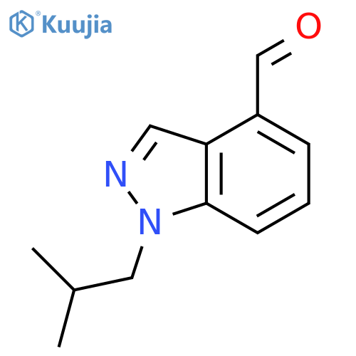 1-(2-Methylpropyl)-1H-indazole-4-carbaldehyde structure