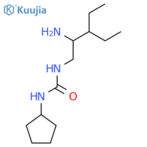 3-(2-amino-3-ethylpentyl)-1-cyclopentylurea structure