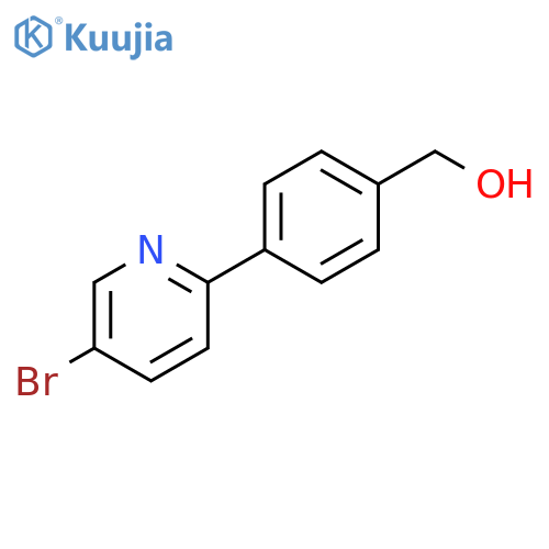 4-(5-Bromopyridin-2-yl)phenyl]methanol structure