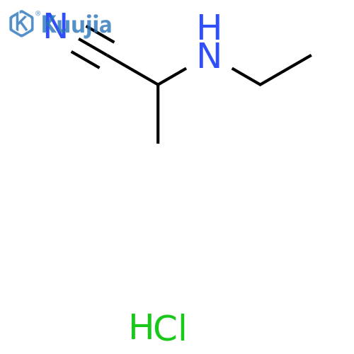 2-(Ethylamino)propanenitrile hydrochloride structure