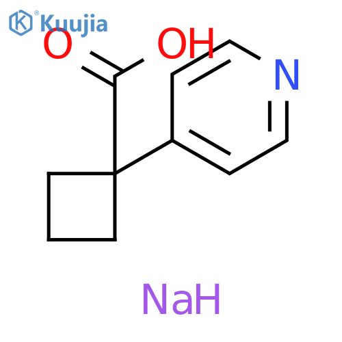 sodium 1-(pyridin-4-yl)cyclobutane-1-carboxylate structure