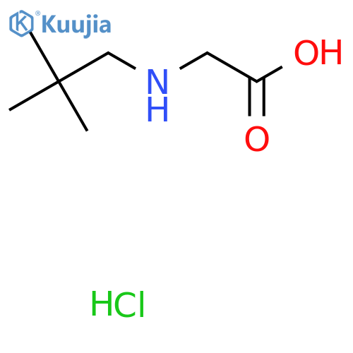 2-(2,2-dimethylpropyl)aminoacetic acid hydrochloride structure