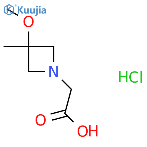 2-(3-methoxy-3-methylazetidin-1-yl)acetic acid hydrochloride structure