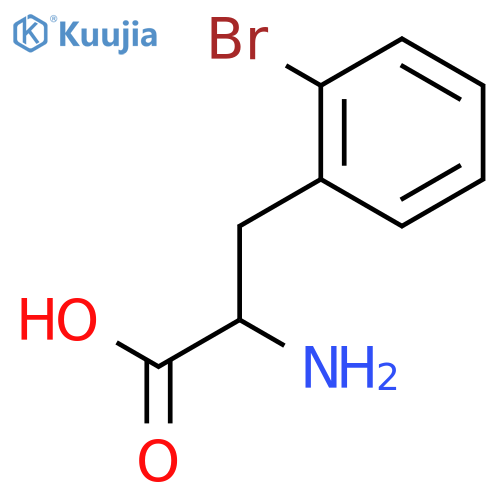 2-Amino-3-(2-bromophenyl)propanoic acid structure