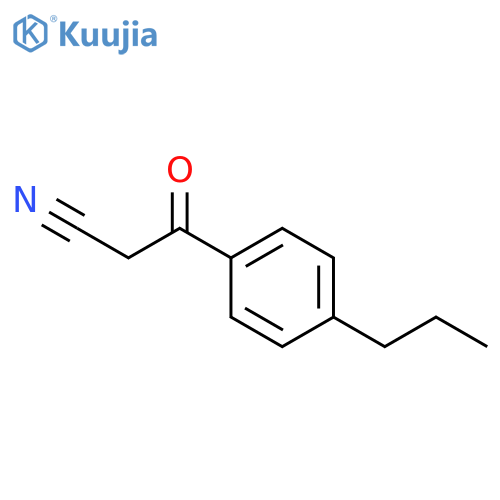 4-n-Propylbenzoylacetonitrile structure