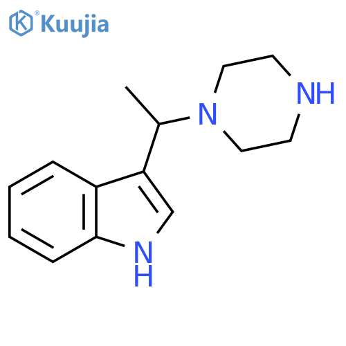 1-methyl-3-(piperazin-1-yl)methyl-1H-indole structure
