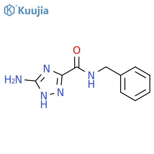 5-amino-N-benzyl-4H-1,2,4-triazole-3-carboxamide structure