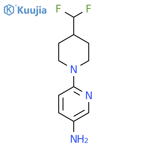 6-(4-(Difluoromethyl)piperidin-1-yl)pyridin-3-amine structure