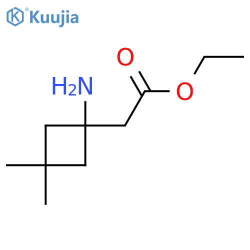 ethyl 2-(1-amino-3,3-dimethylcyclobutyl)acetate structure