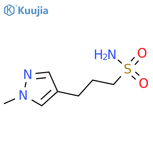 3-(1-methyl-1H-pyrazol-4-yl)propane-1-sulfonamide structure