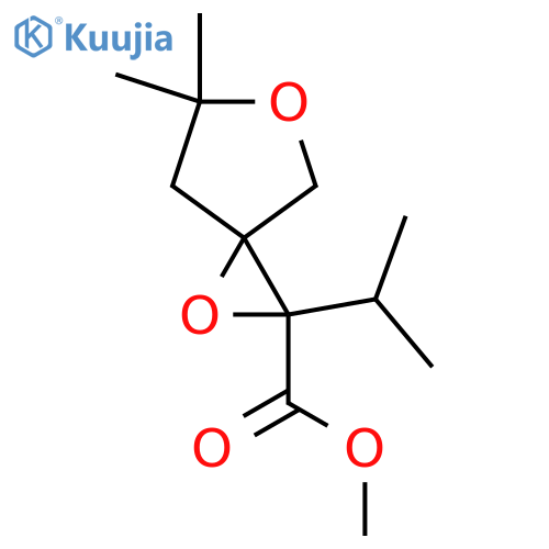 Methyl 6,6-dimethyl-2-(propan-2-yl)-1,5-dioxaspiro[2.4]heptane-2-carboxylate structure