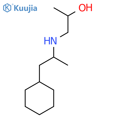 1-(1-cyclohexylpropan-2-yl)aminopropan-2-ol structure