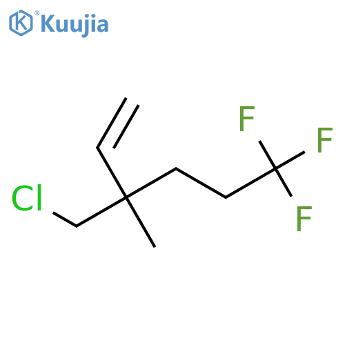 3-(Chloromethyl)-6,6,6-trifluoro-3-methylhex-1-ene structure