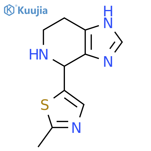 5-{3H,4H,5H,6H,7H-imidazo4,5-cpyridin-4-yl}-2-methyl-1,3-thiazole structure