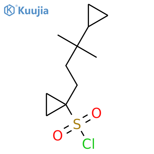 1-(3-cyclopropyl-3-methylbutyl)cyclopropane-1-sulfonyl chloride structure