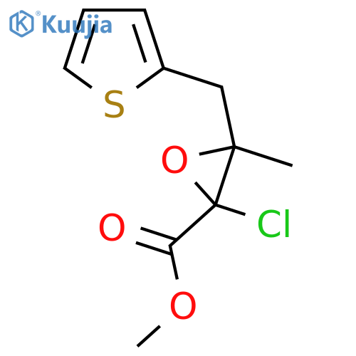 Methyl 2-chloro-3-methyl-3-[(thiophen-2-yl)methyl]oxirane-2-carboxylate structure