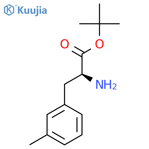 tert-butyl (2S)-2-amino-3-(3-methylphenyl)propanoate structure