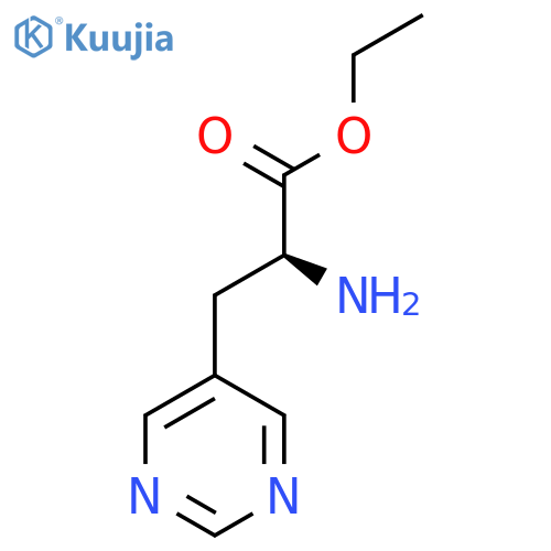 ethyl (2S)-2-amino-3-(pyrimidin-5-yl)propanoate structure