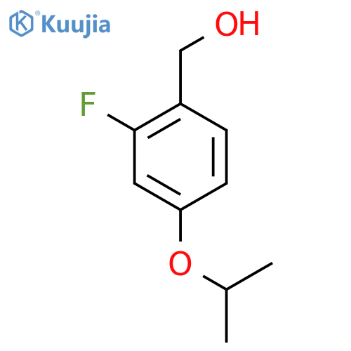 [2-Fluoro-4-(propan-2-yloxy)phenyl]methanol structure