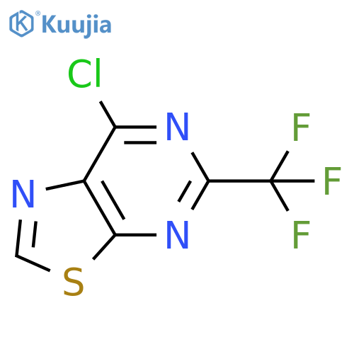 Thiazolo[5,4-d]pyrimidine,7-chloro-5-(trifluoromethyl)- structure