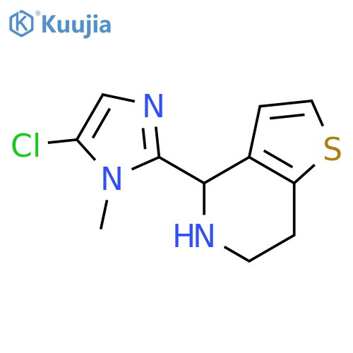 5-chloro-1-methyl-2-{4H,5H,6H,7H-thieno3,2-cpyridin-4-yl}-1H-imidazole structure