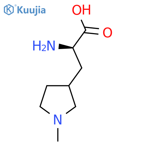 (2R)-2-amino-3-(1-methylpyrrolidin-3-yl)propanoic acid structure