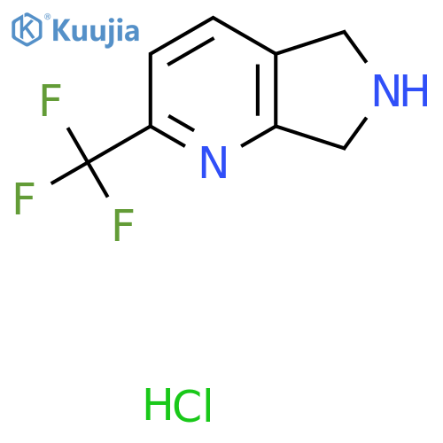 2-(trifluoromethyl)-6,7-dihydro-5H-pyrrolo[3,4-b]pyridine hydrochloride structure