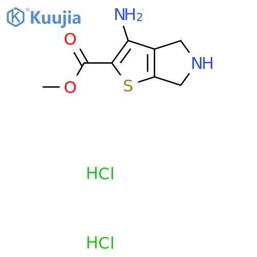 methyl 3-amino-4H,5H,6H-thieno[2,3-c]pyrrole-2-carboxylate dihydrochloride structure