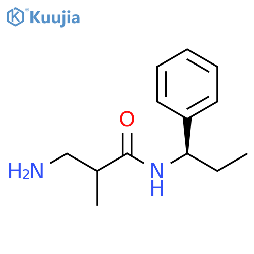 Propanamide, 3-amino-2-methyl-N-[(1R)-1-phenylpropyl]- structure