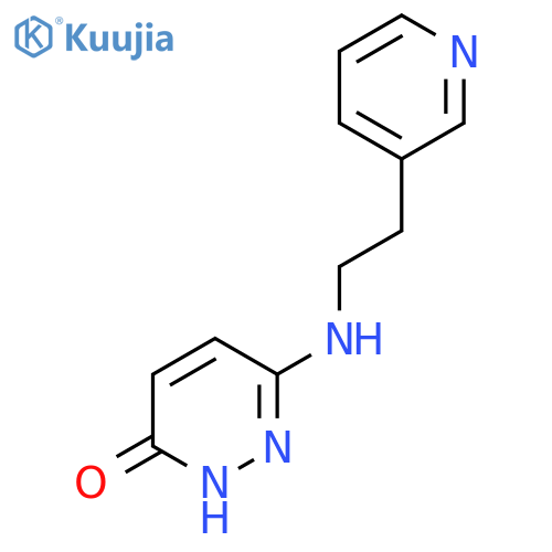 6-((2-(Pyridin-3-yl)ethyl)amino)pyridazin-3-ol structure