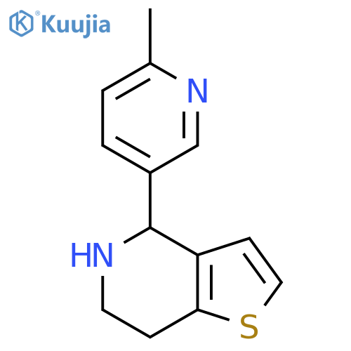2-methyl-5-{4H,5H,6H,7H-thieno3,2-cpyridin-4-yl}pyridine structure